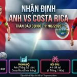 Nhận định bóng đá Anh vs Costa Rica trận giao hữu quốc tế tại nền tảng Thapcamtv